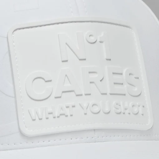 N¬∞1 Cares Patch Perforated Delta Snapback Hat Snow