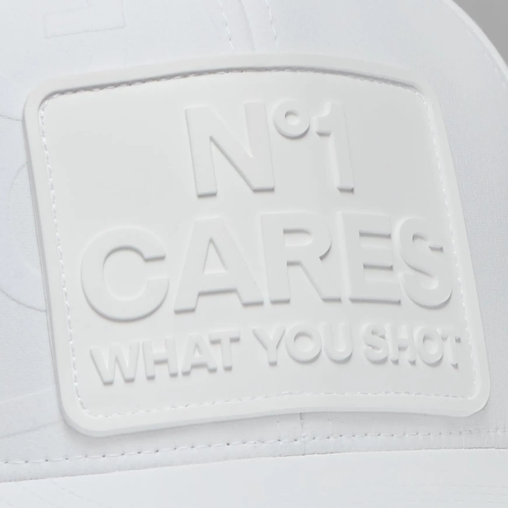N°1 Cares Patch Perforated Delta Snapback Hat Snow