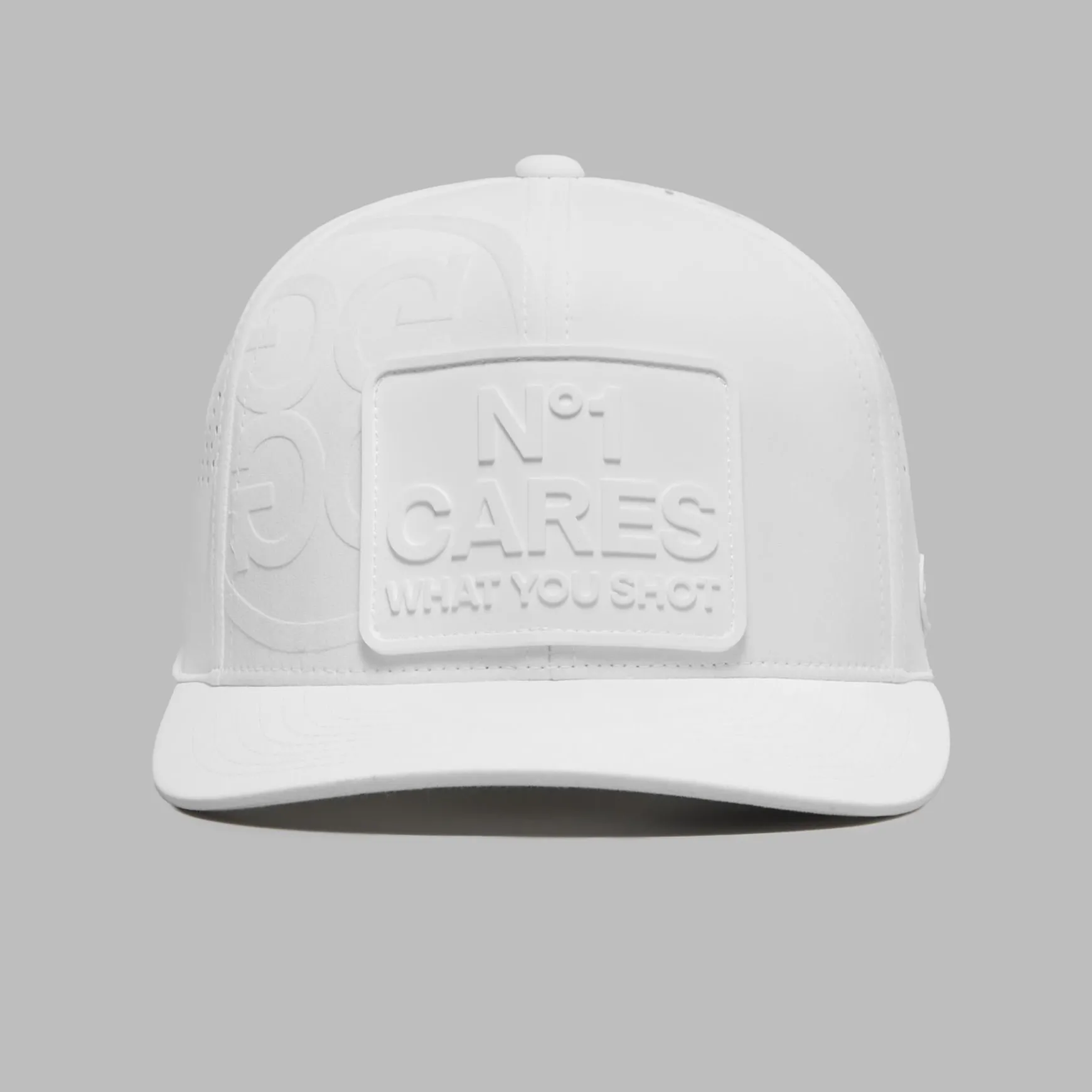 N°1 Cares Patch Perforated Delta Snapback Hat Snow