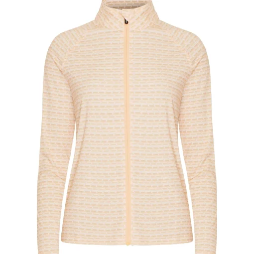 Nicky Full Zip Jacket Monogram Peach