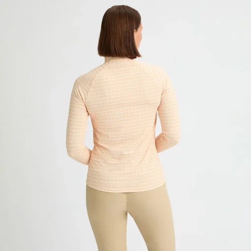 Nicky Full Zip Jacket Monogram Peach