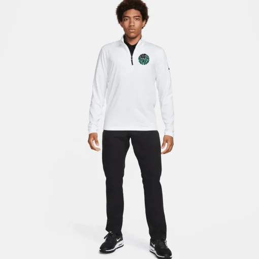 No Members x Nike Victory Half Zip Mid Layer White