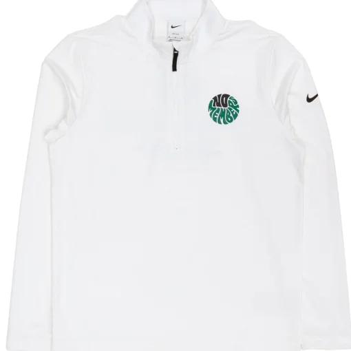 No Members x Nike Victory Half Zip Mid Layer White