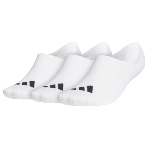 No Show Golf Socks 3 Pairs White