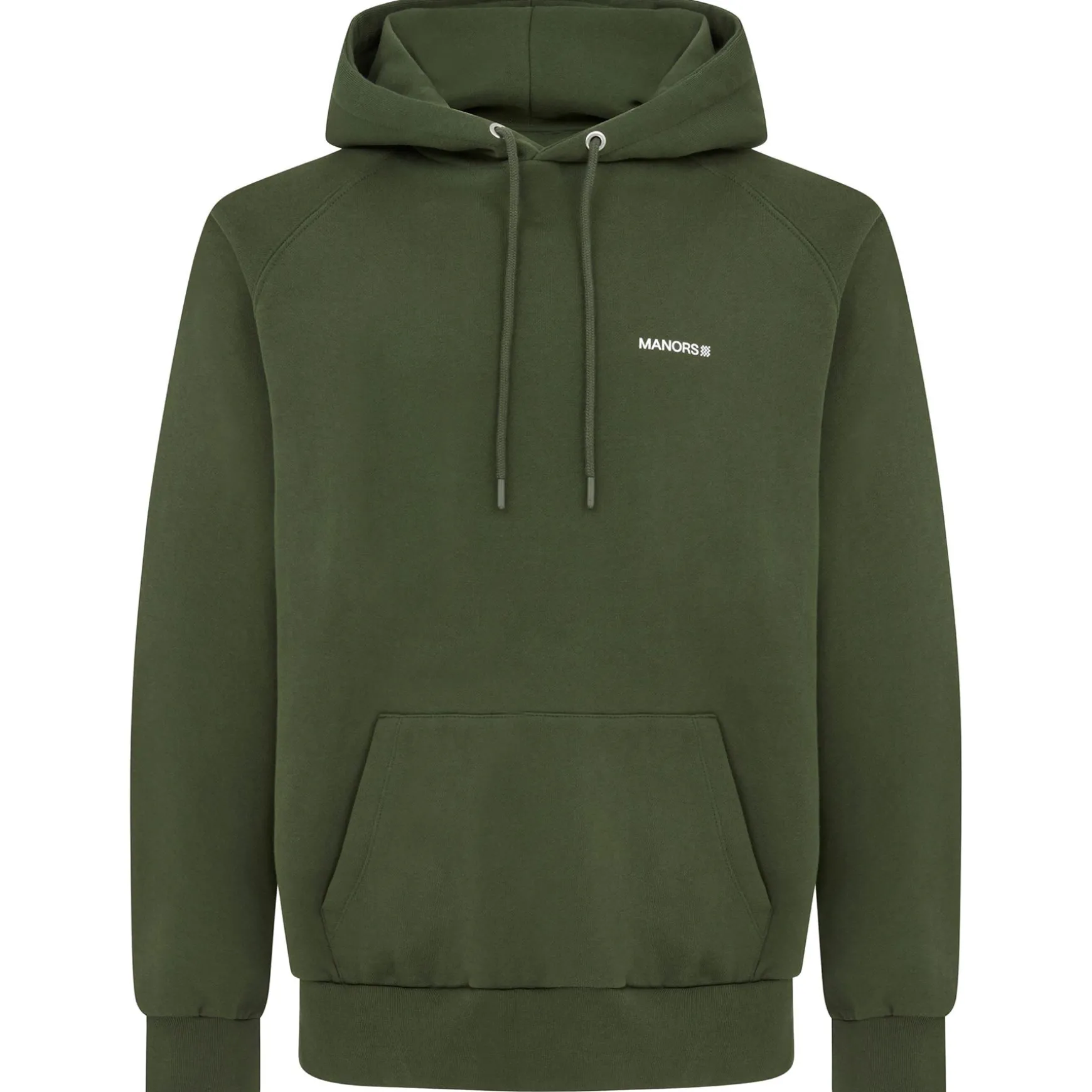 Organic Knitted Cotton Logo Hoodie Green