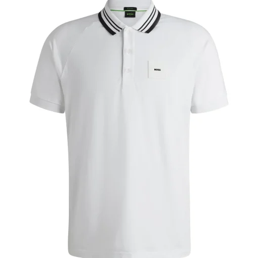 Paddy Rib Polo White