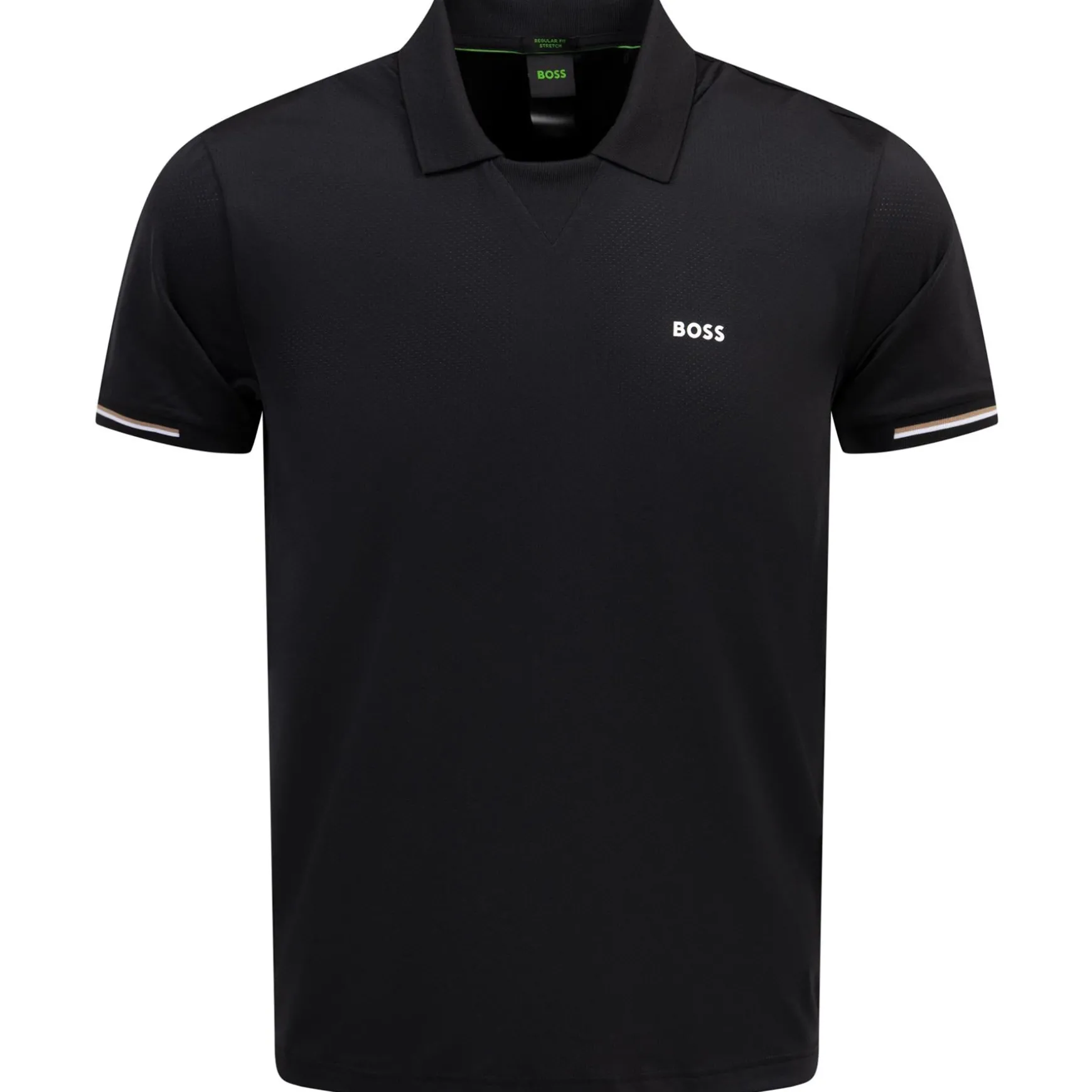 Palle Mesh Polo Black