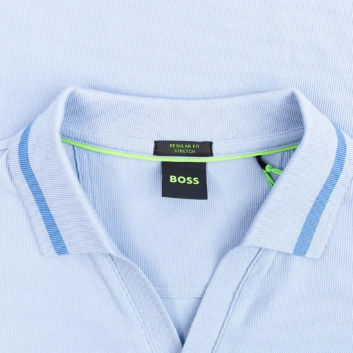 Palle Tape Rib Polo Open Blue