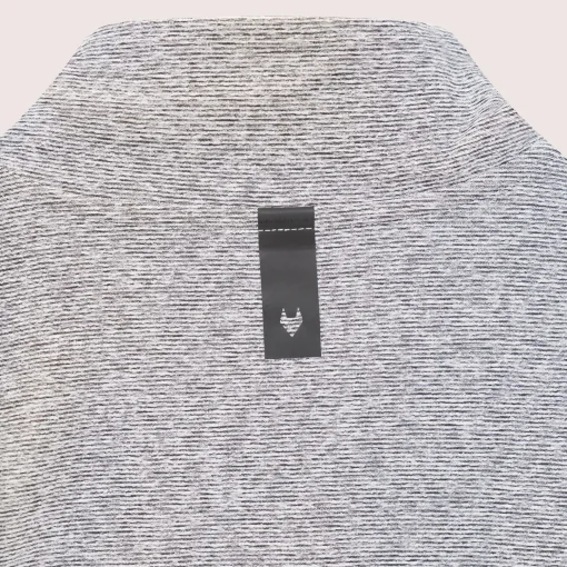 Panelled Mesh Quarter Zip Mid Layer Sage
