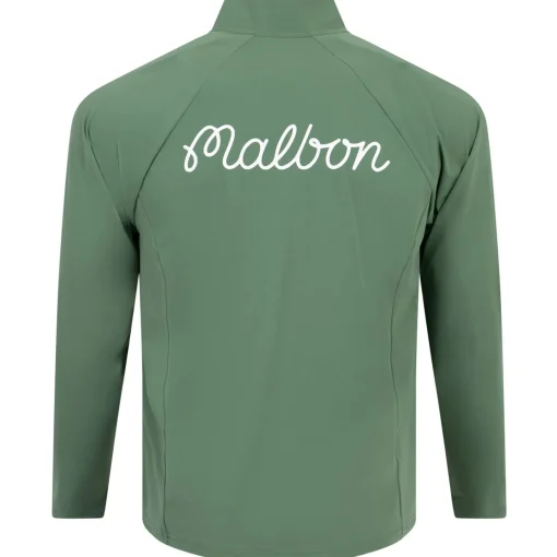 Performance Raglan Quarter Zip Mid Layer Forest