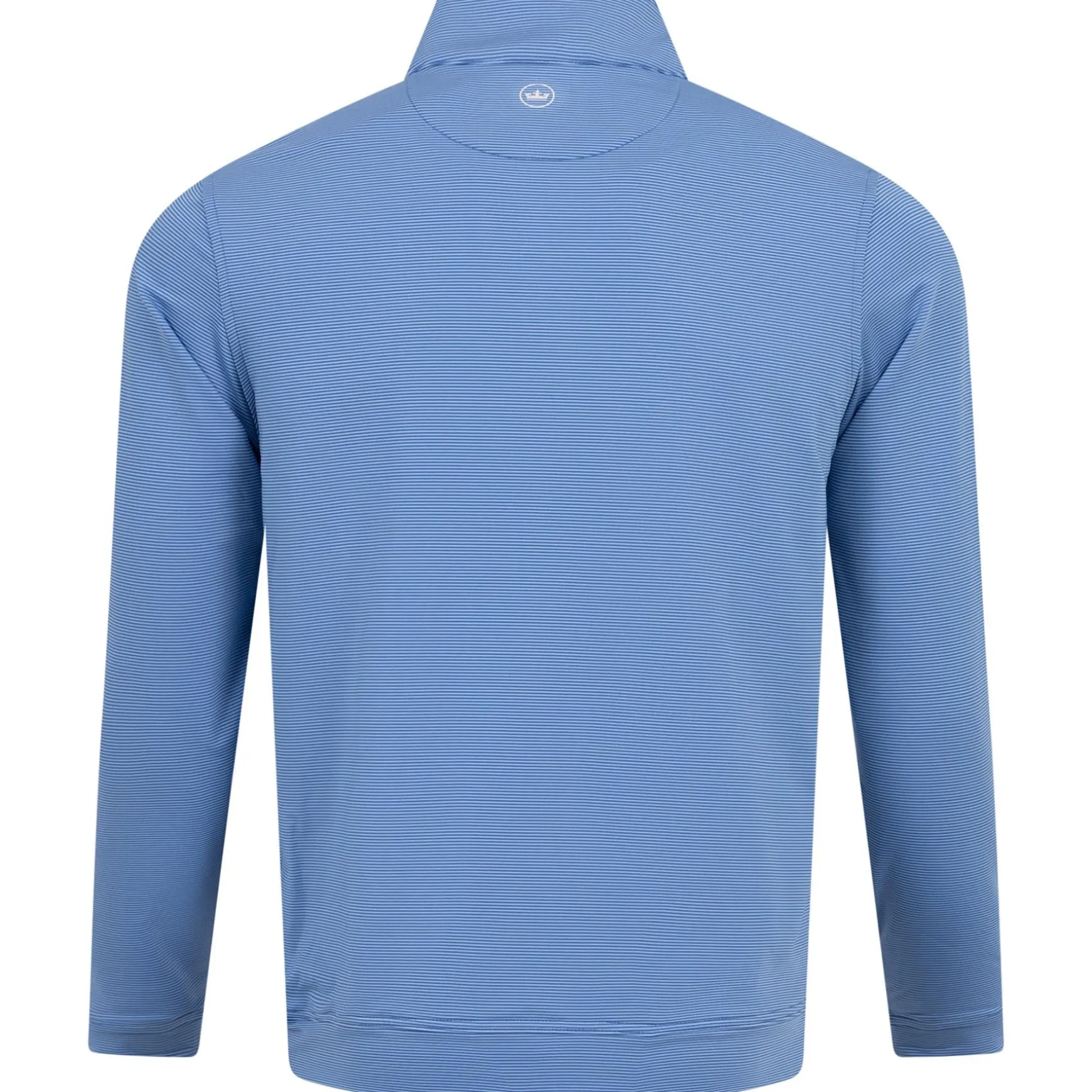 Perth Sugar Stripe Performance Quarter Zip Sailor Blue