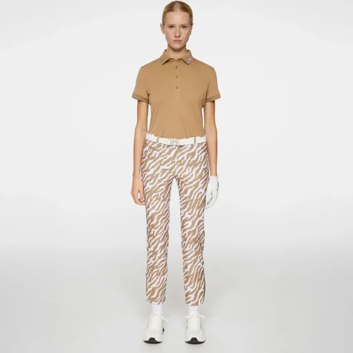 Pia Print Trousers Tour Tigers Eye