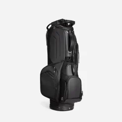 Player V Pro Pebbled 7-Way Stand Bag Black