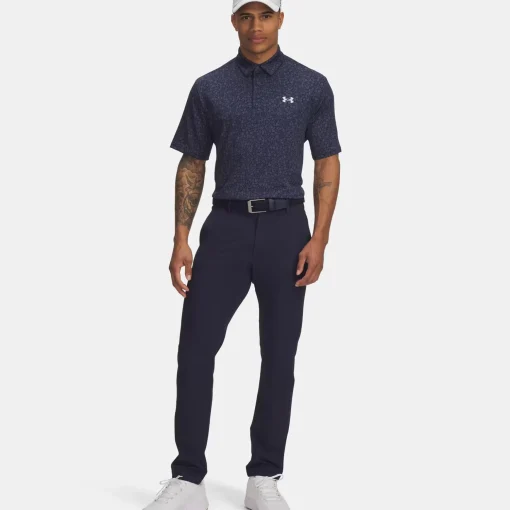 Playoff 3.0 Printed Polo Midnight Navy/Halo Grey