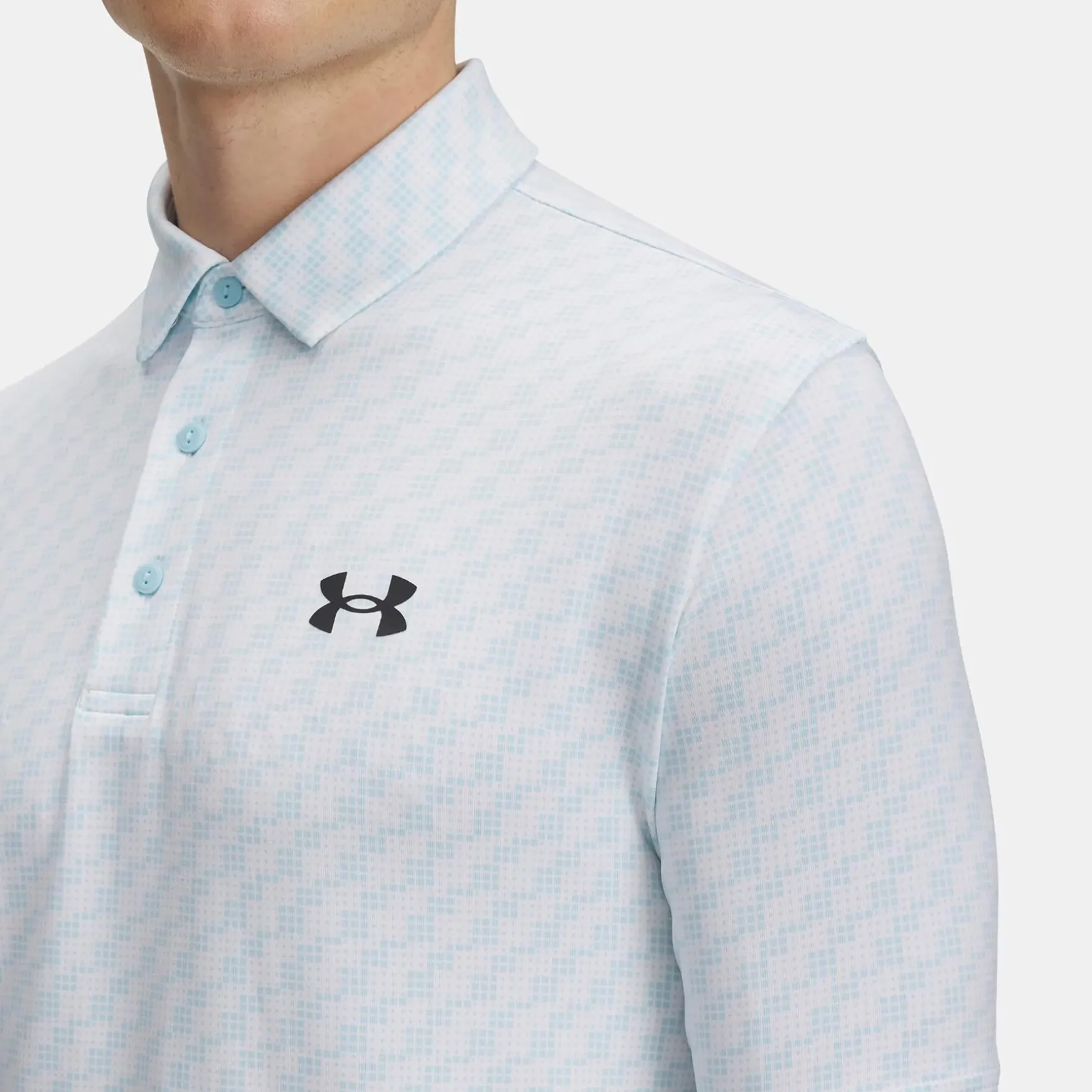 Playoff 3.0 Printed Polo Stream/White/Black