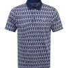 Playoff 3.0 Printed Polo White/Navy/Steel