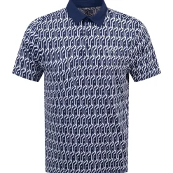 Playoff 3.0 Printed Polo White/Navy/Steel