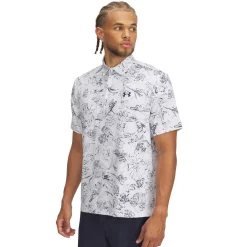 Playoff 3.0 Printed Polo White/Midnight Navy