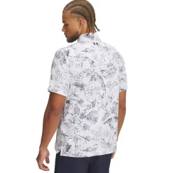 Playoff 3.0 Printed Polo White/Midnight Navy
