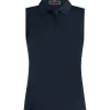 Pleated Silky Tech Nylon SL Polo Twilight