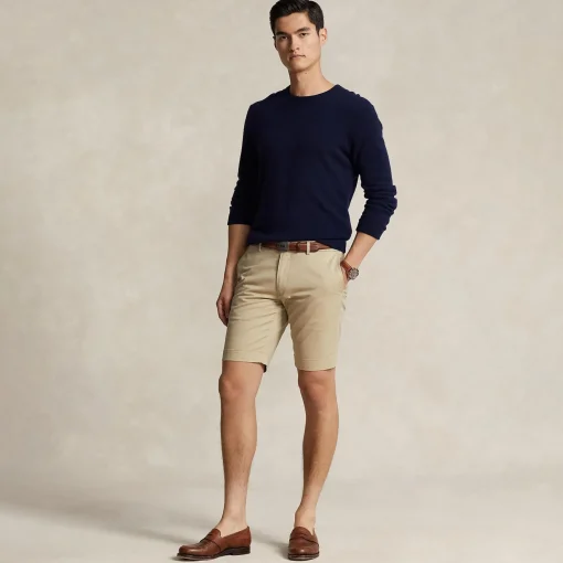 Polo Golf 9.5-Inch Stretch Slim Fit Chino Shorts Classic Khaki