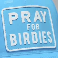 Prey For Birdies Patch Perforated Nylon Snapback Hat Mosaic