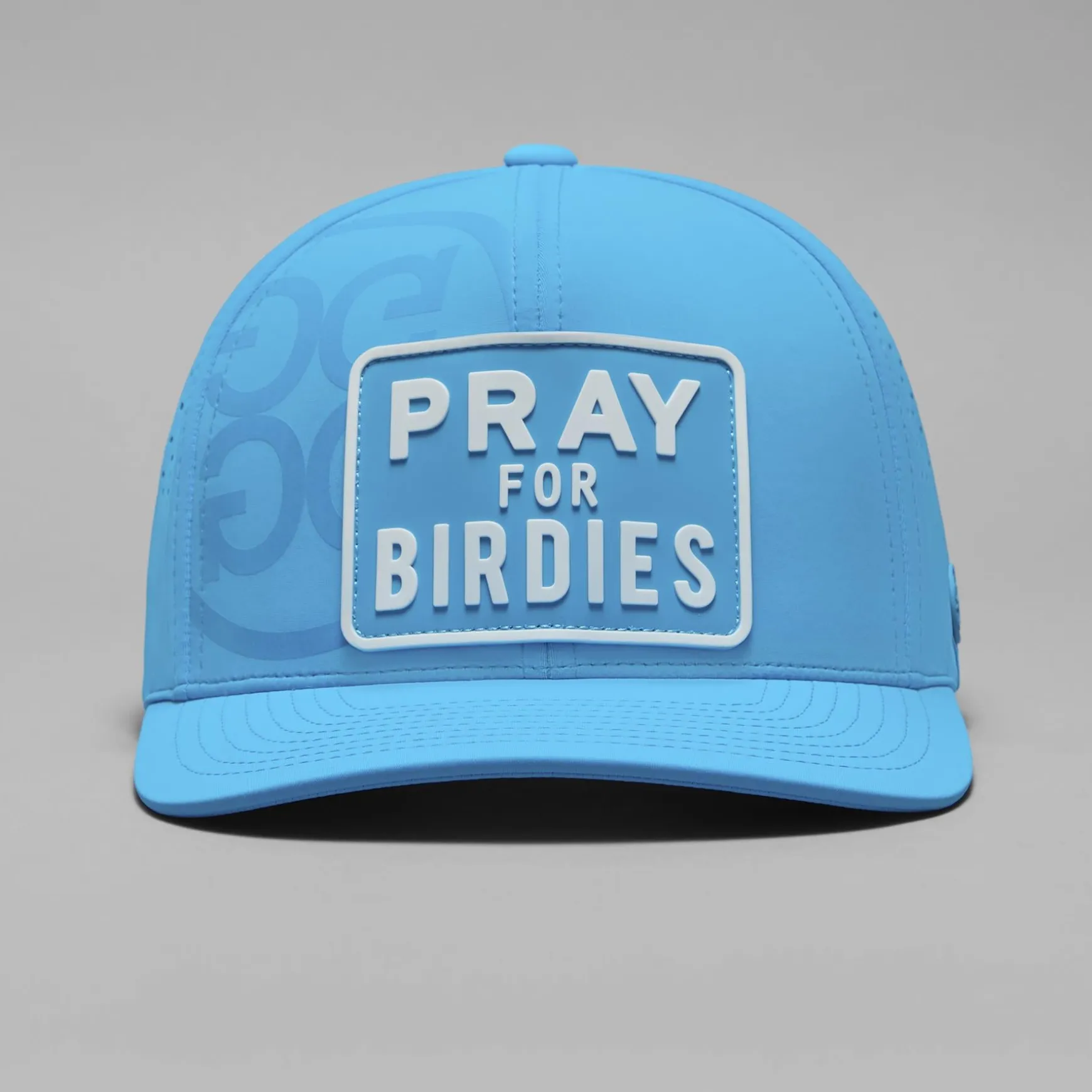 Prey For Birdies Patch Perforated Nylon Snapback Hat Mosaic