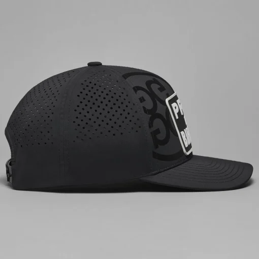 Prey For Birdies Patch Perforated Delta Snapback Hat Onyx