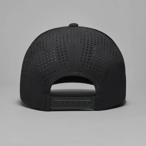 Prey For Birdies Patch Perforated Delta Snapback Hat Onyx