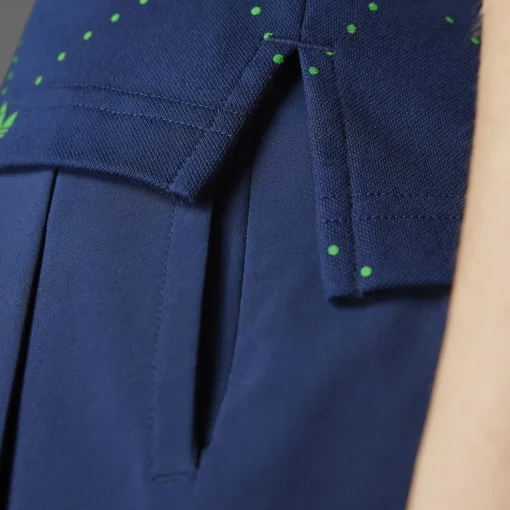 Printed Trefoil Polo Indigo/Green