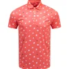 Pure 2.0 Birdies Polo Peach Frost/White Glow