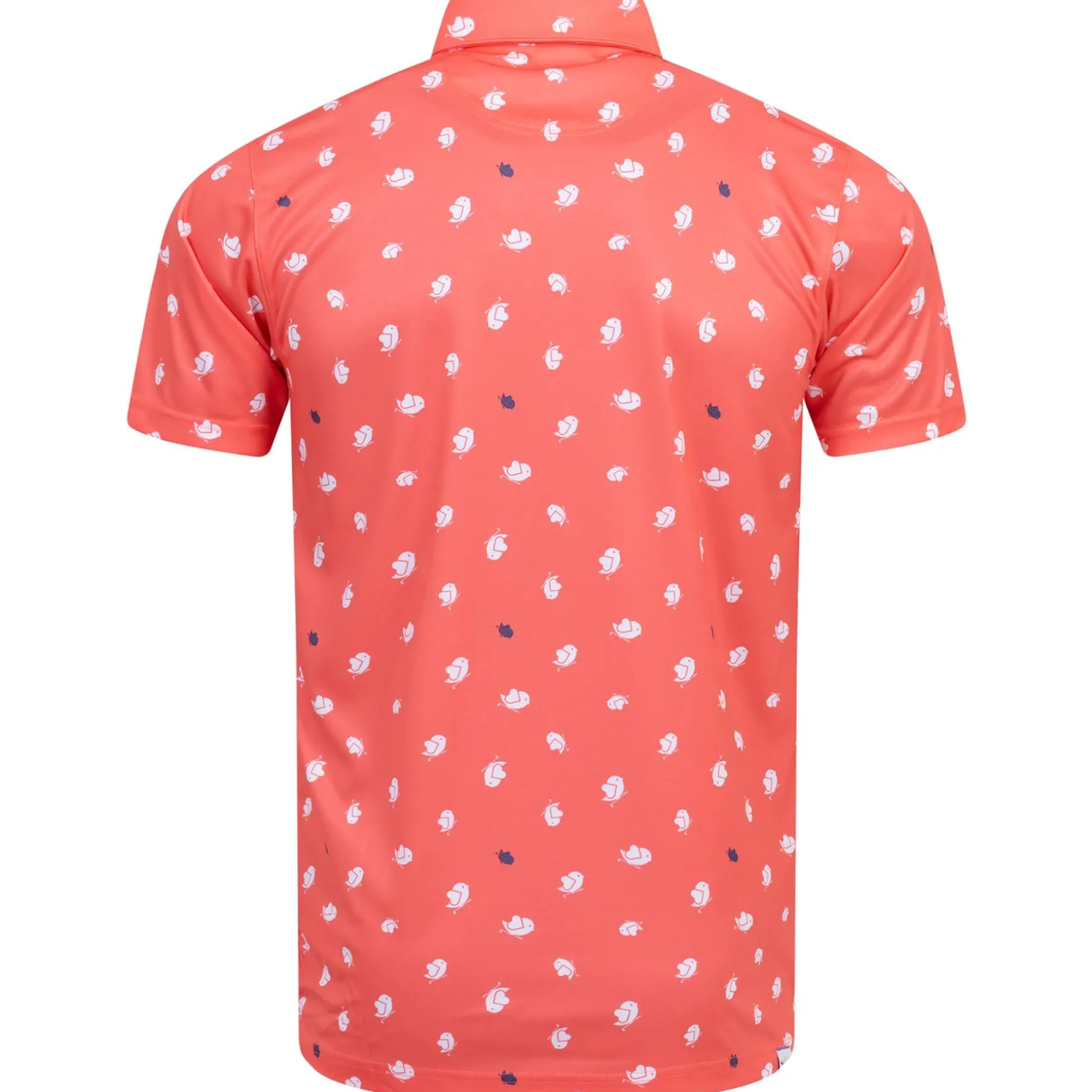 Pure 2.0 Birdies Polo Peach Frost/White Glow