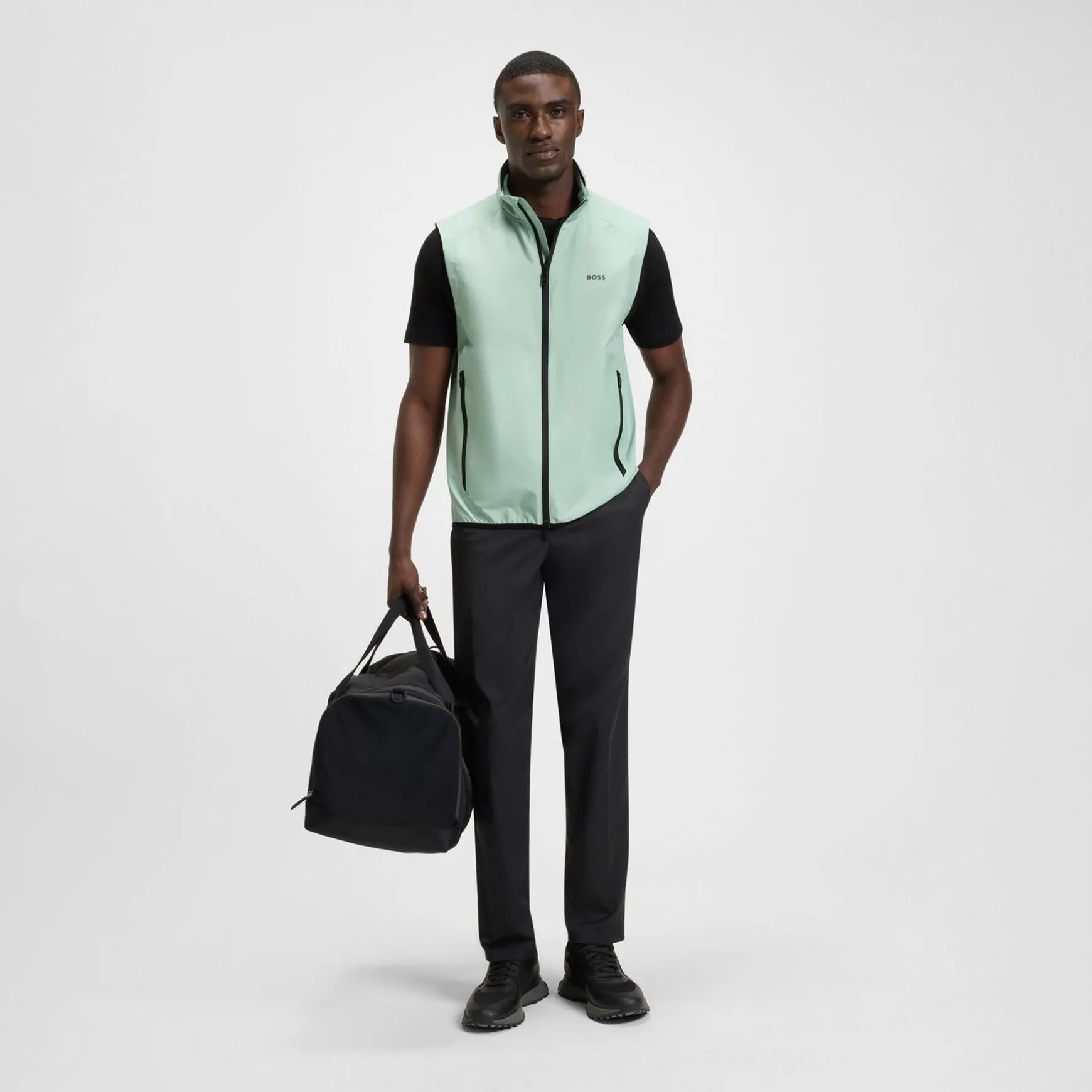 Putt Full Zip Gilet Open Green