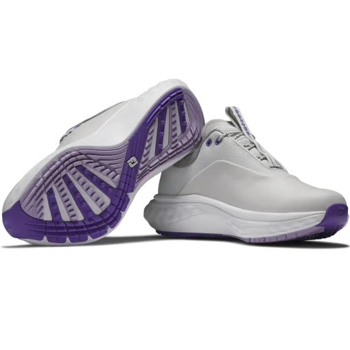 Quantum Golf Shoes Grey/White/Purple