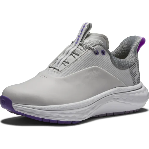 Quantum Golf Shoes Grey/White/Purple