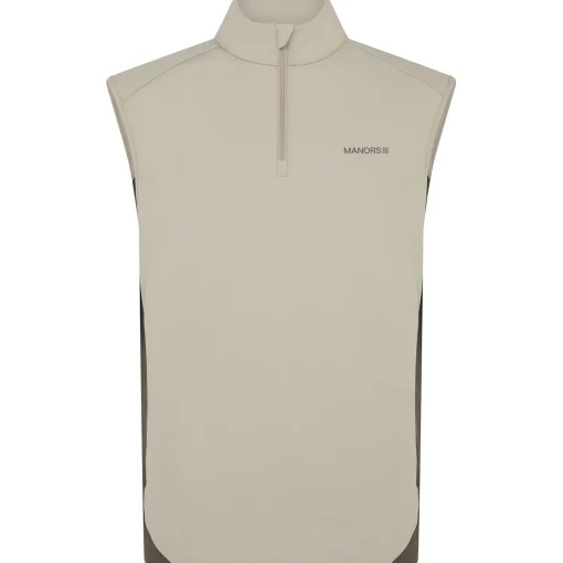 Quarter Zip Tech Gilet Greige