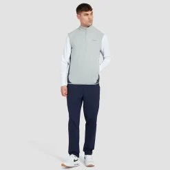 Quarter Zip Tech Gilet Sky Grey