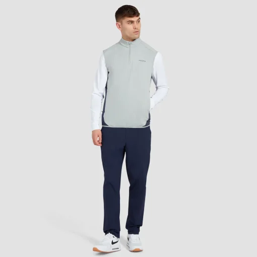Quarter Zip Tech Gilet Sky Grey