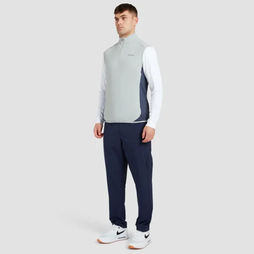 Quarter Zip Tech Gilet Sky Grey