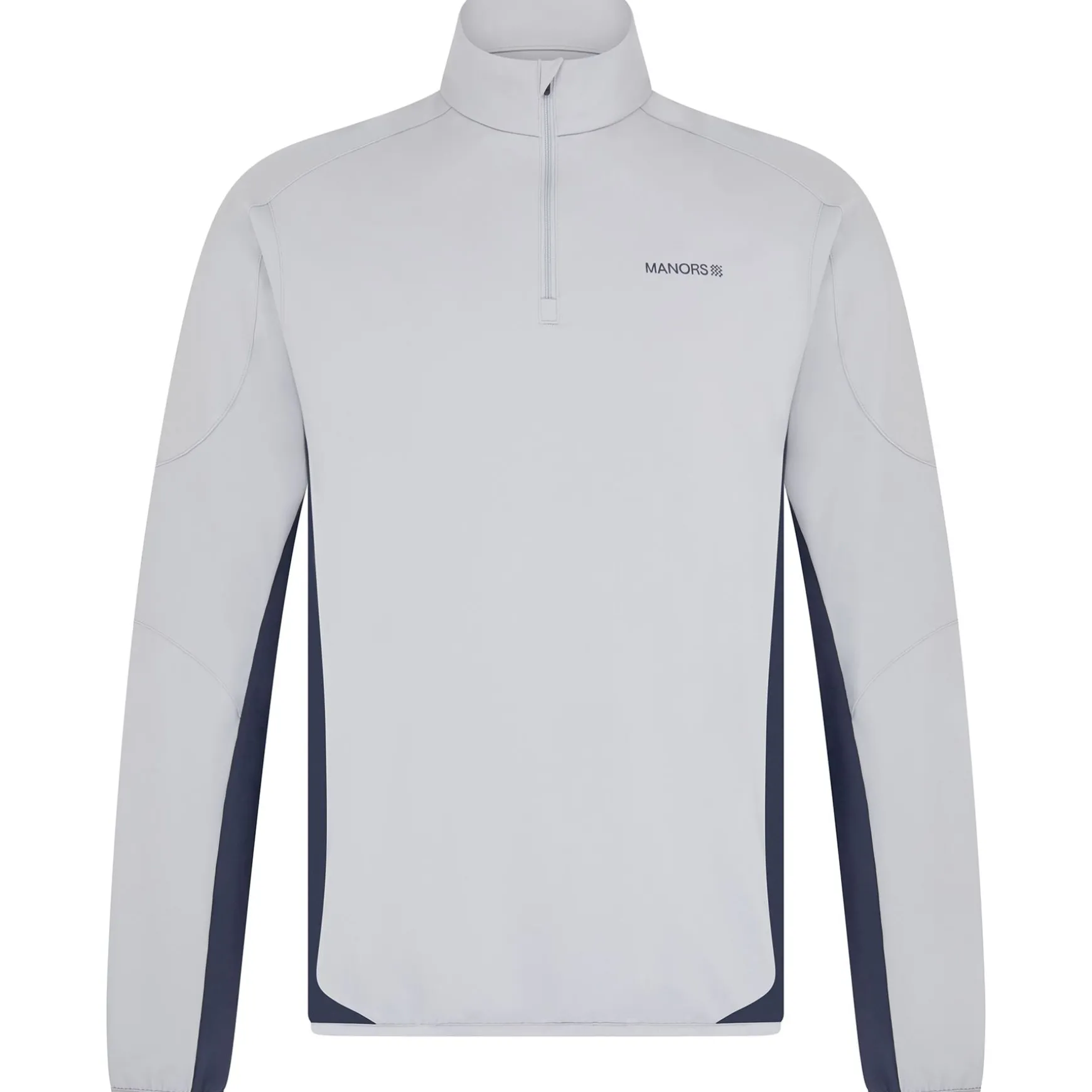 Quarter Zip Tech Mid Layer Sky Grey