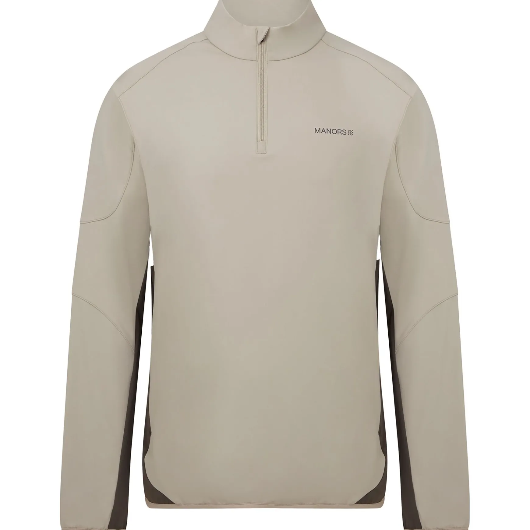 Quarter Zip Tech Mid Layer Greige