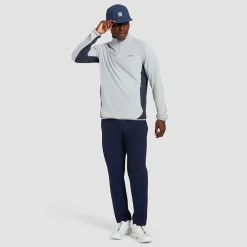 Quarter Zip Tech Mid Layer Sky Grey