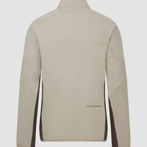 Quarter Zip Tech Mid Layer Greige