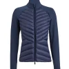 Quilted Nylon Interlock Hybrid Jacket Twilight
