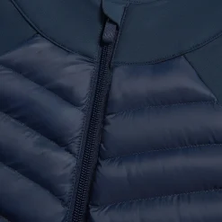 Quilted Nylon Interlock Hybrid Jacket Twilight