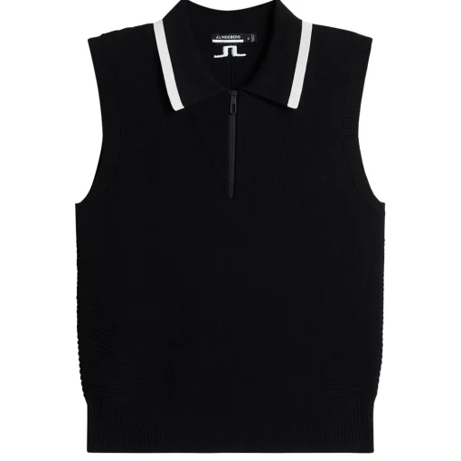 Ramona Knitted Polo Black