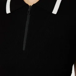Ramona Knitted Polo Black