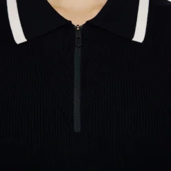 Ramona Knitted Polo Black