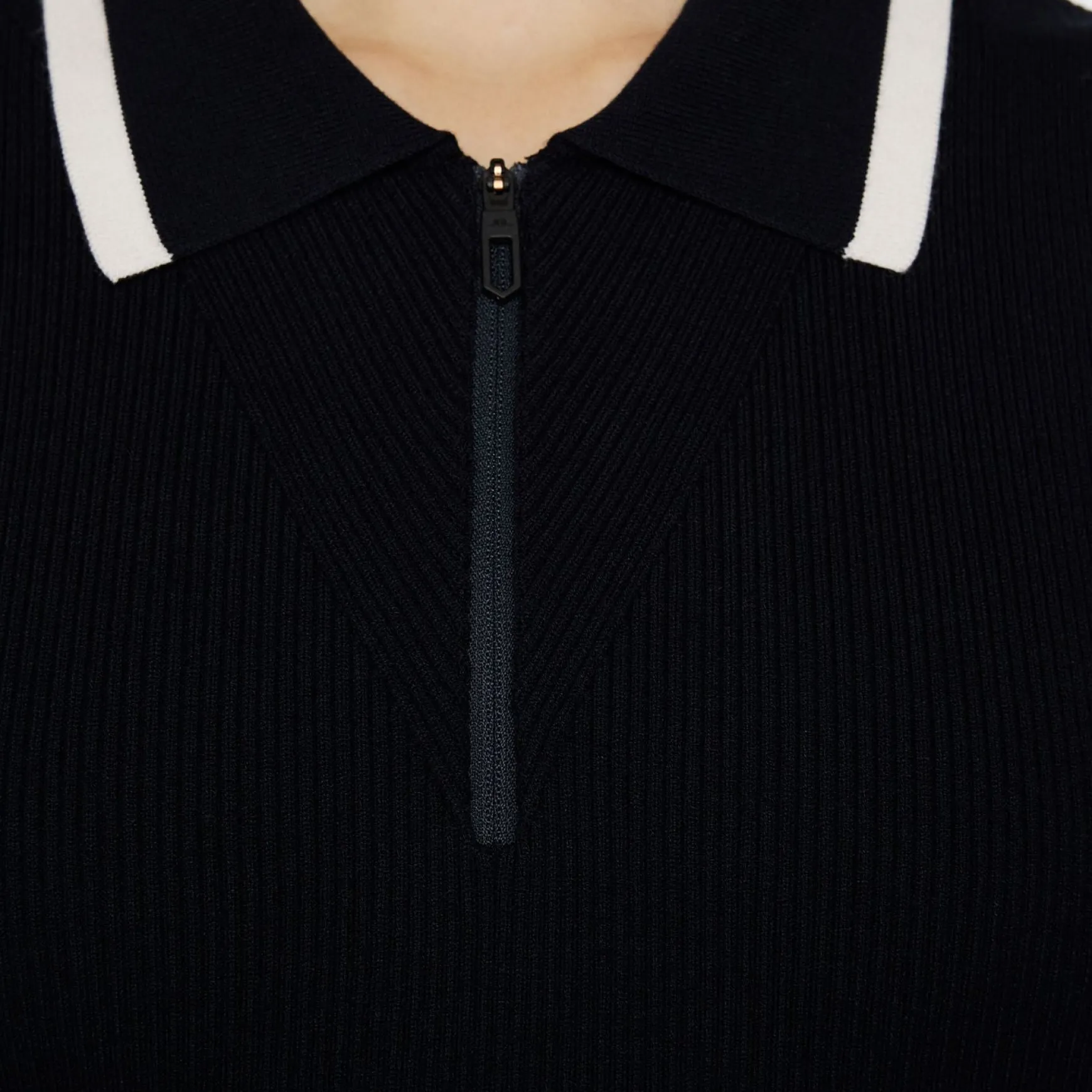 Ramona Knitted Polo Black