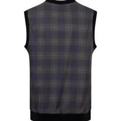 Reversible Legacy V-Neck Gilet Black Check